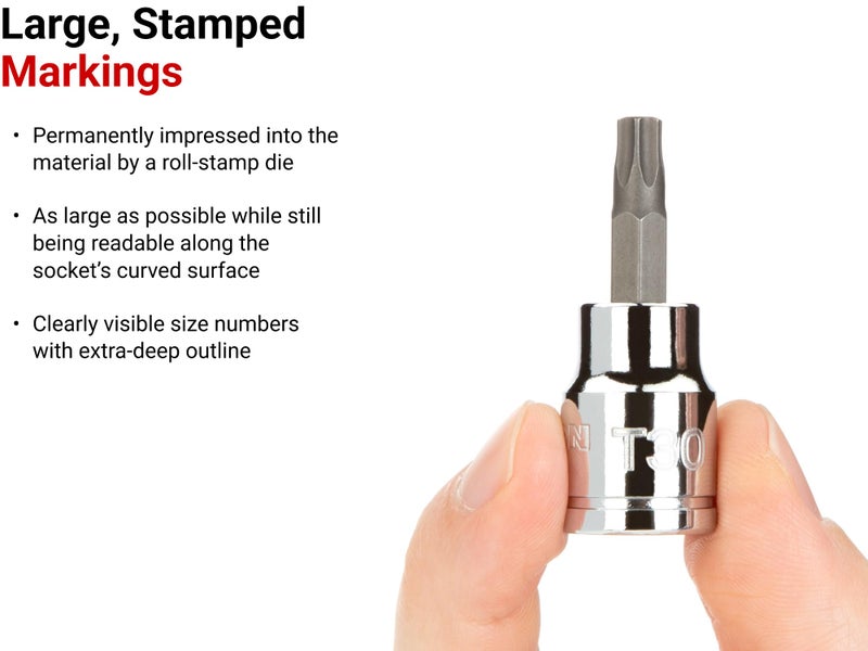 TEKTON 3/8 Inch Drive x T45 Torx Bit Socket | SHB14245 - Image 3